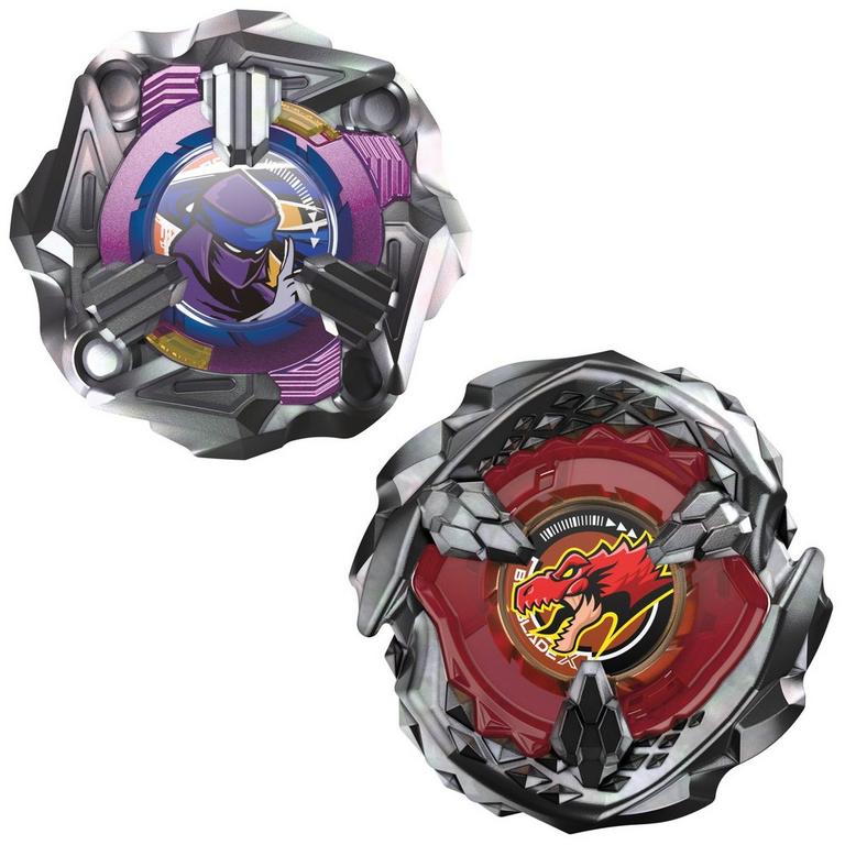 Beyblade X Beat Tyranno 4-70Q and Knife Shinobi 4-80HN Dual