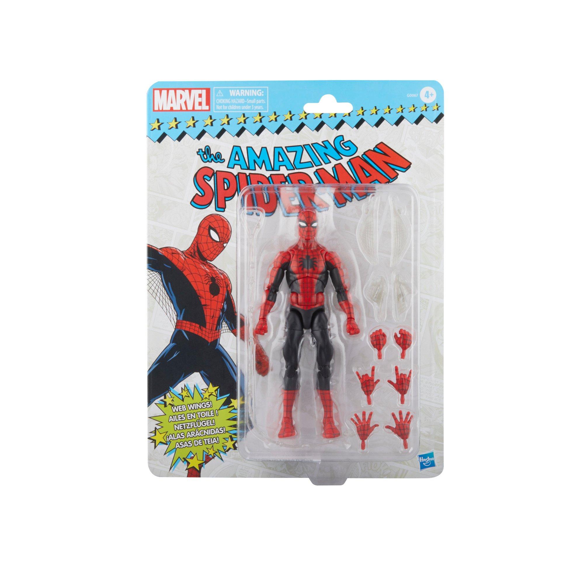 Hasbro Marvel Legends 6-inch Spider-Man Action Figure, Retro