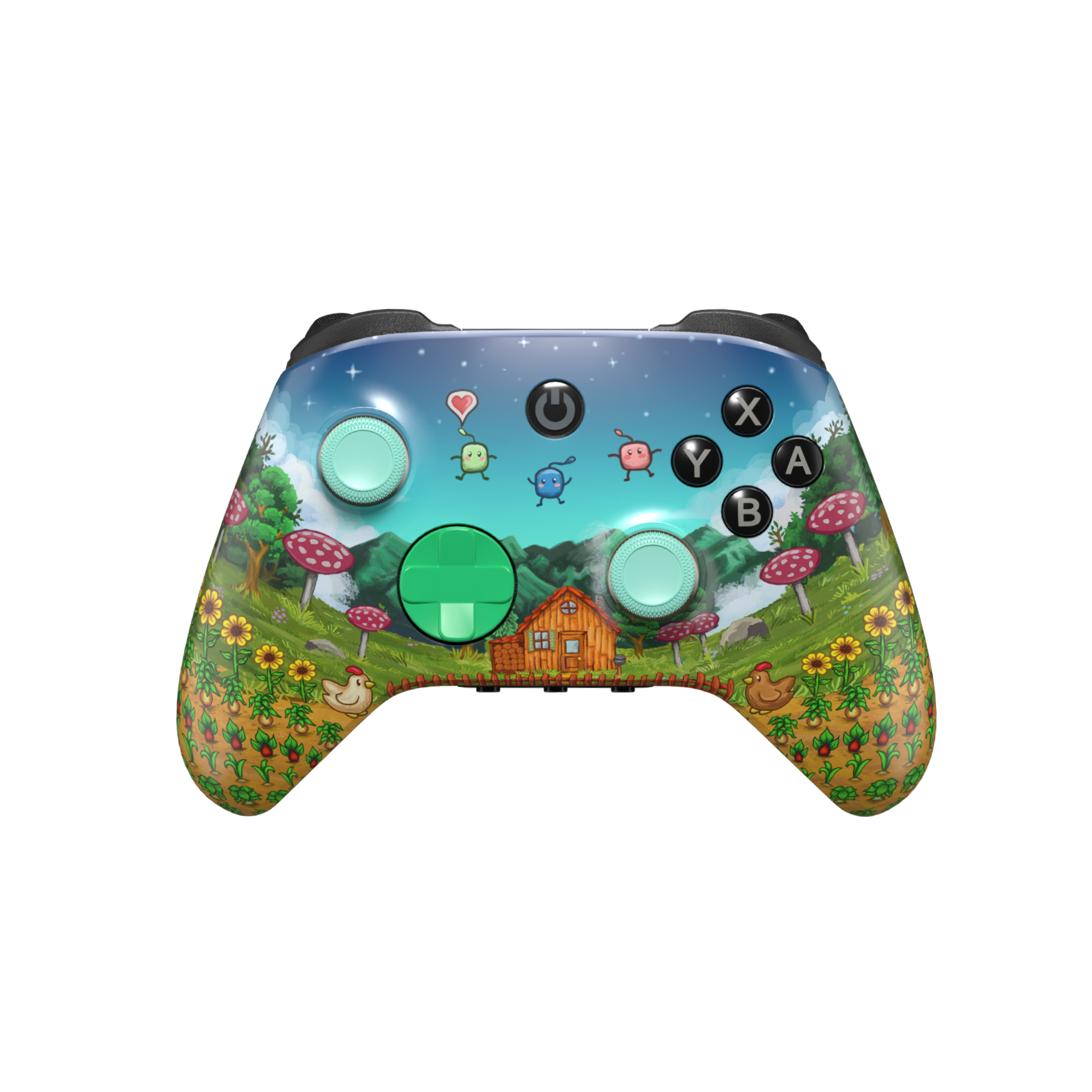CANDY CON Black Base Unit Controller with Stardew Valley Framed Edition GameStop Exclusive