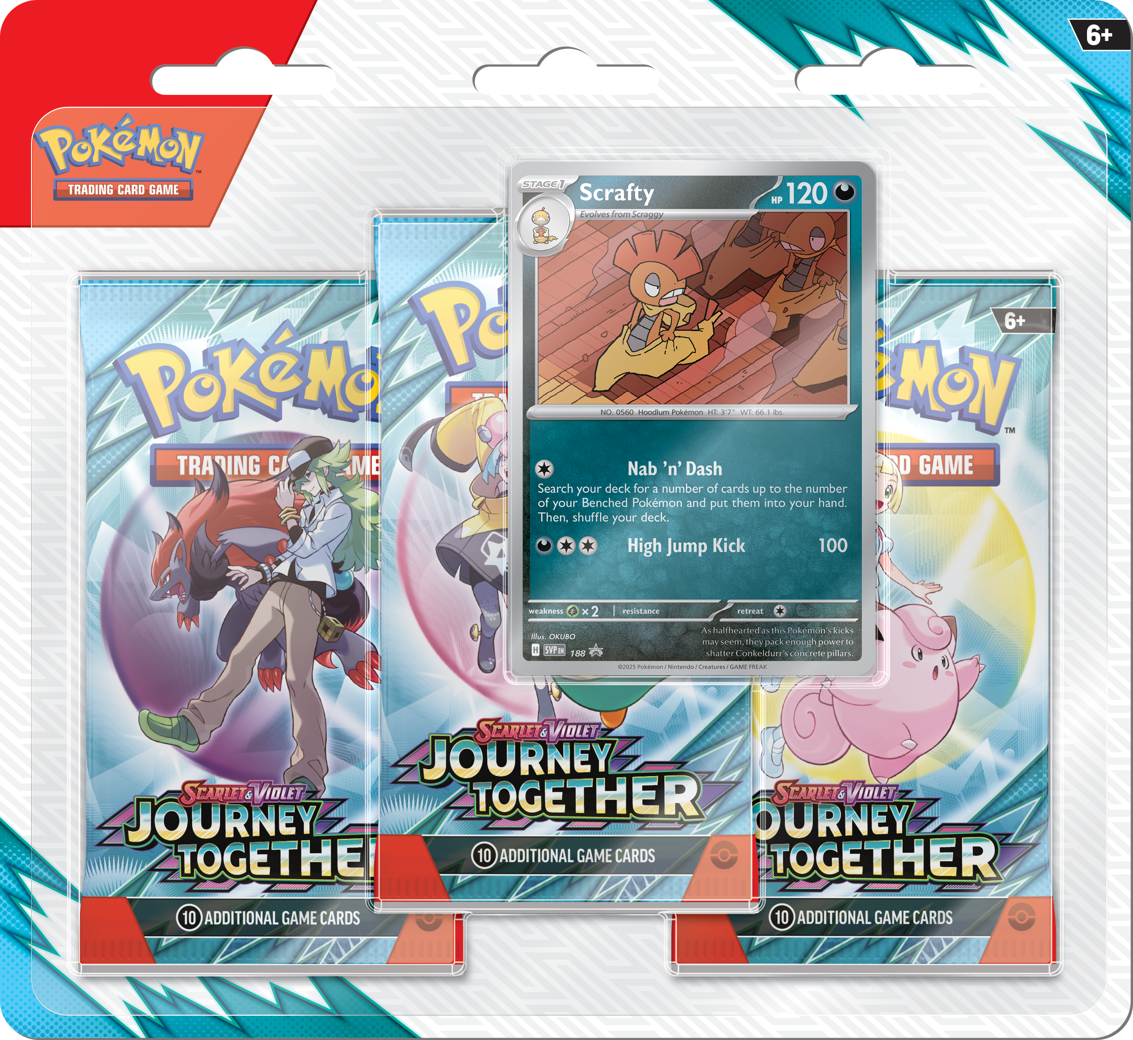 Pokemon Trading Card Game: Scarlet and Violet Journey Together Three Booster Blister
