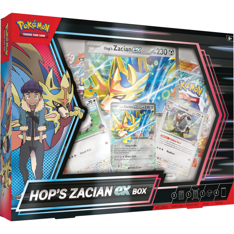 Pokemon Trading Card Game: Scarlet and Violet Hop's Zacian ex Box