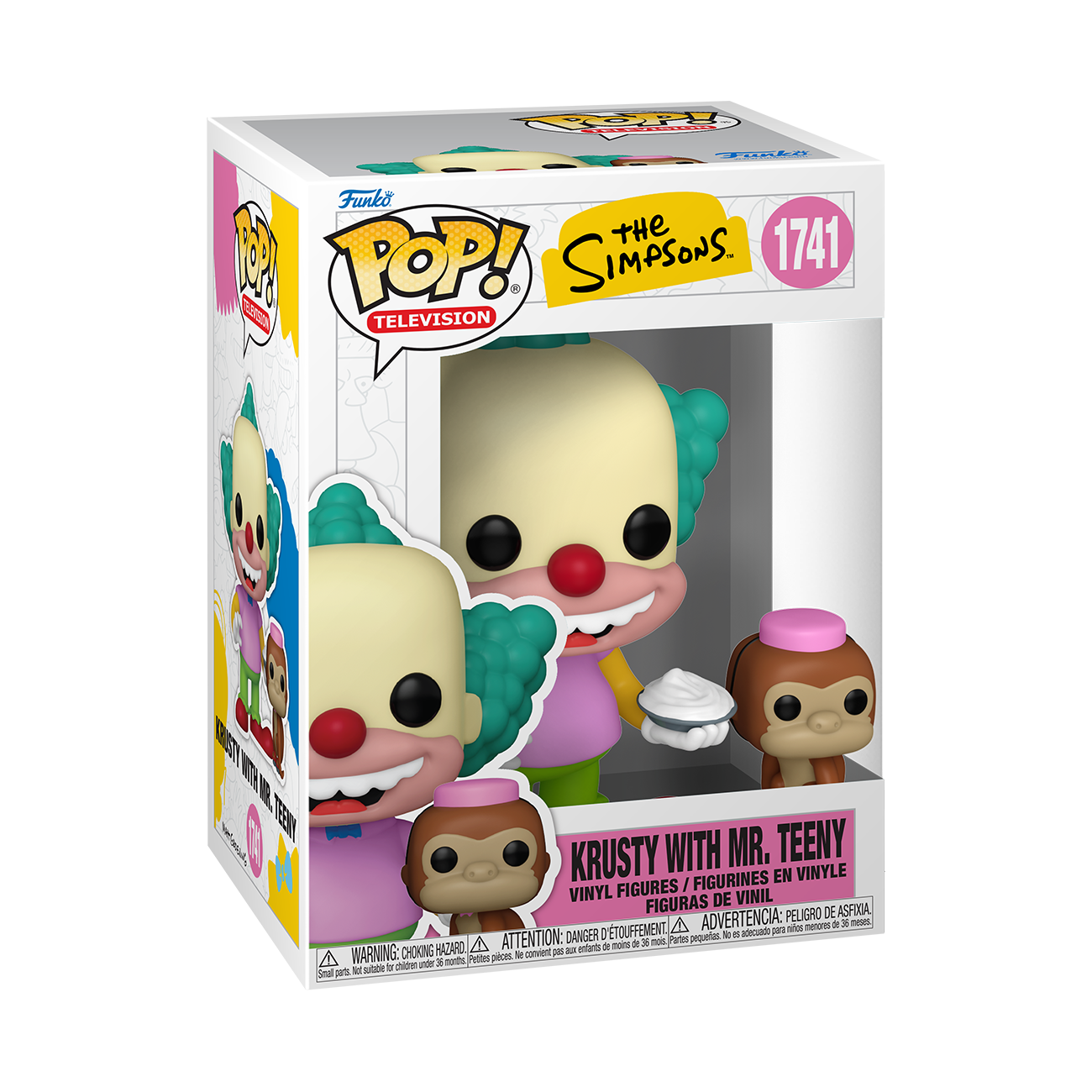 Funko POP! and Buddy: The Simpsons Krusty with Mr. Teeny 4.7 and 1.5-in Vinyl Figure