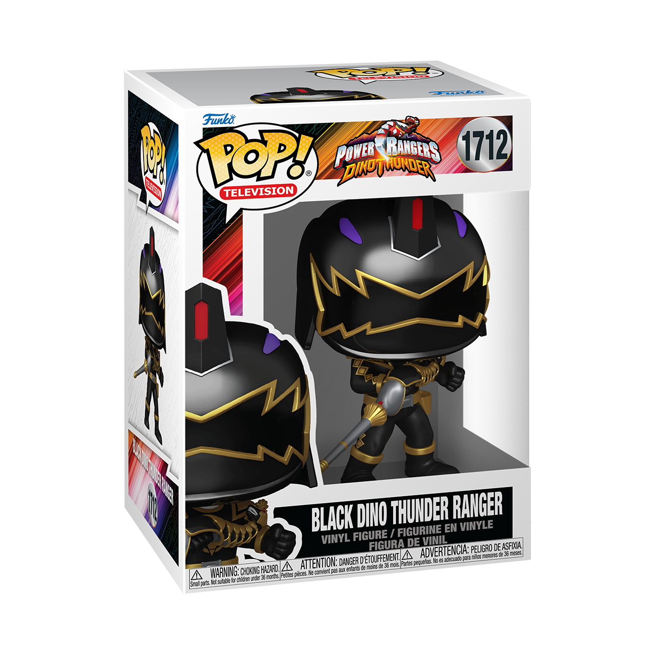 Funko POP! Television: Power Rangers Black Dino Thunder Ranger 4.3-in Vinyl Figure