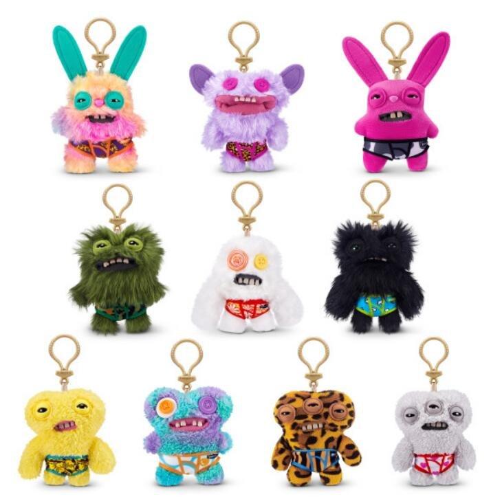 ZURU Fuggler Keyring ぬいぐるみセット ZURU Fuggler 5-in Keyrings Series 4 (Styles May Vary) | GameStop