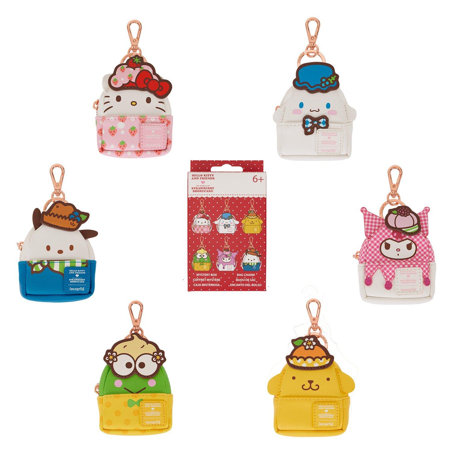 Loungefly Sanrio Hello Kitty and Friends x Strawberry Shortcake Cosplay Mystery Mini Backpack Keychain Charm