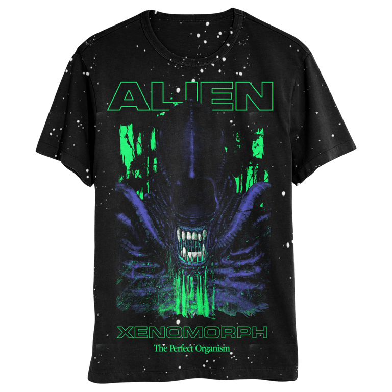 Alien Xenomorph Washed Graphic Unisex T-Shirt GameStop