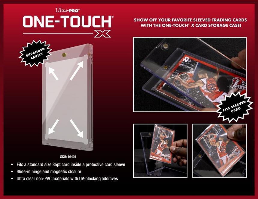 one touch card sleeve 20-Pack Sleeved-Card Magnetic-Holders TOUCH Edge combines the premium protection you expect from every ONE 50ct Magnetic Card Holder, 35pt
