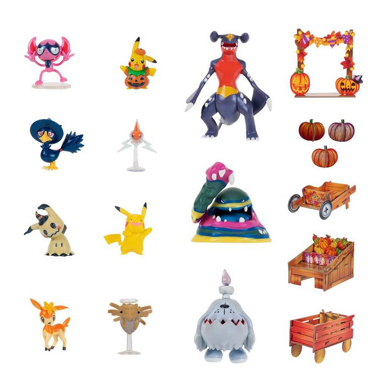 Jazwares Pokemon  Halloween Calendar (2025) 3-in Battle Figures (Styles May Vary)