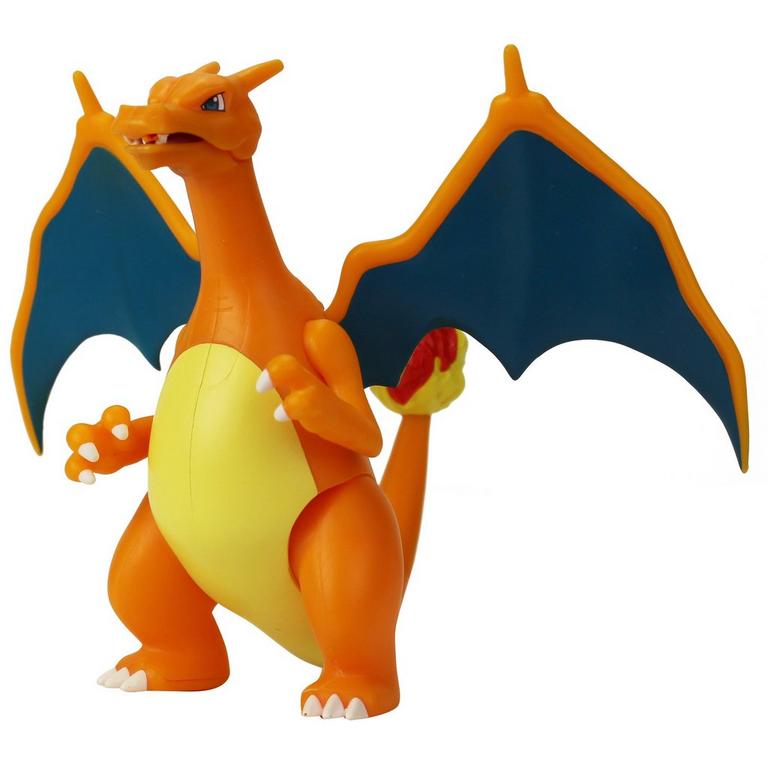 Jazwares Pokemon Charizard 4.5-in Battle Feature Figure with Fire Missile Launcher