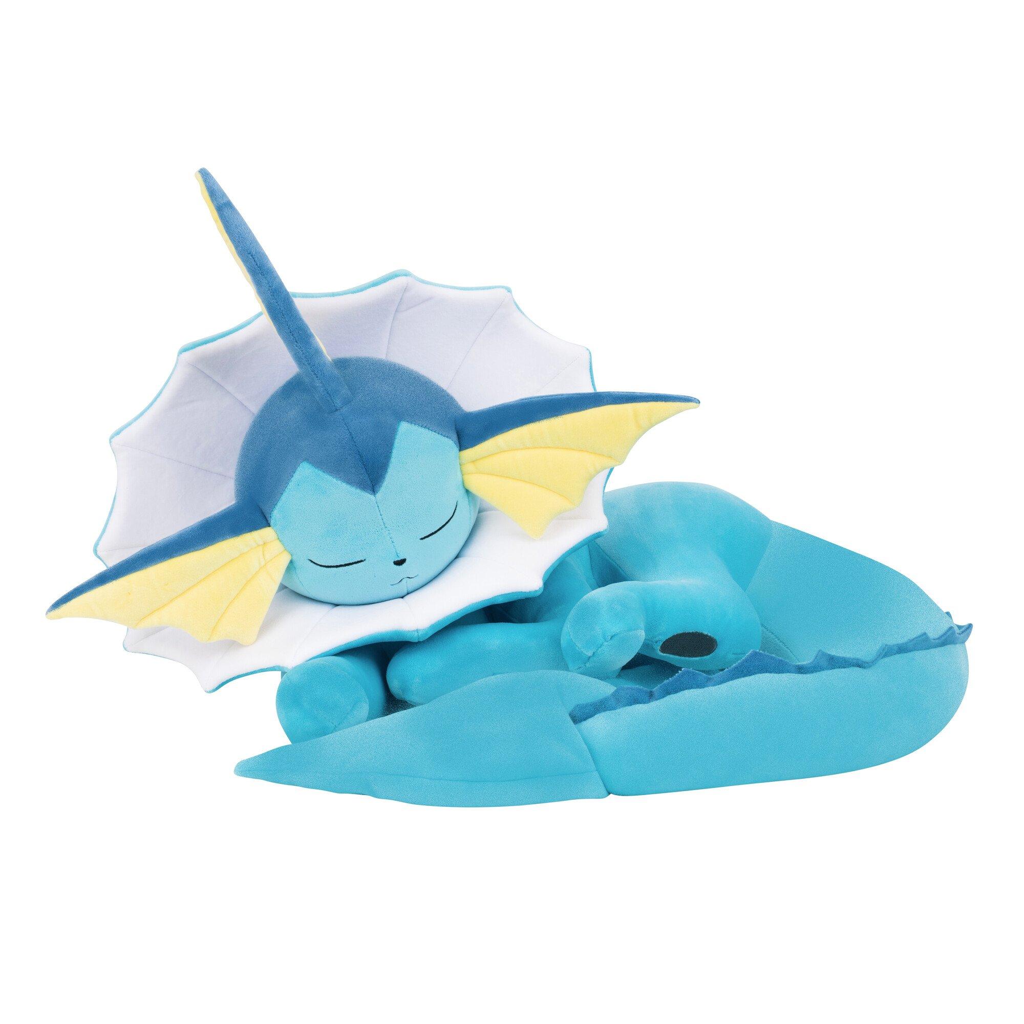 Jazwares Pokemon Vaporeon 18-in Sleeping Plush GameStop