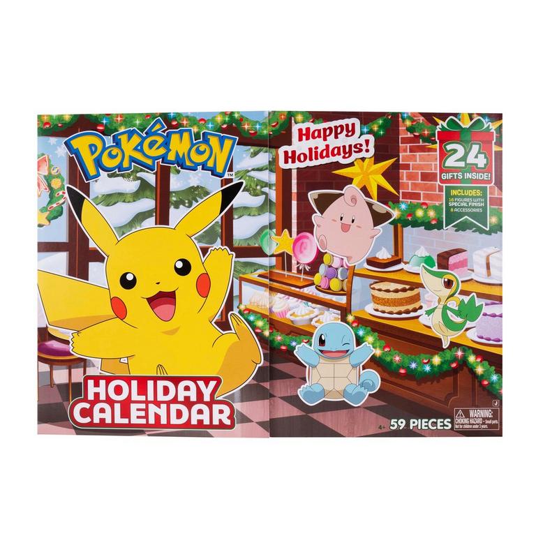 Jazwares Pokemon Holiday Calendar (2025) Battle Figures (Styles May Vary)