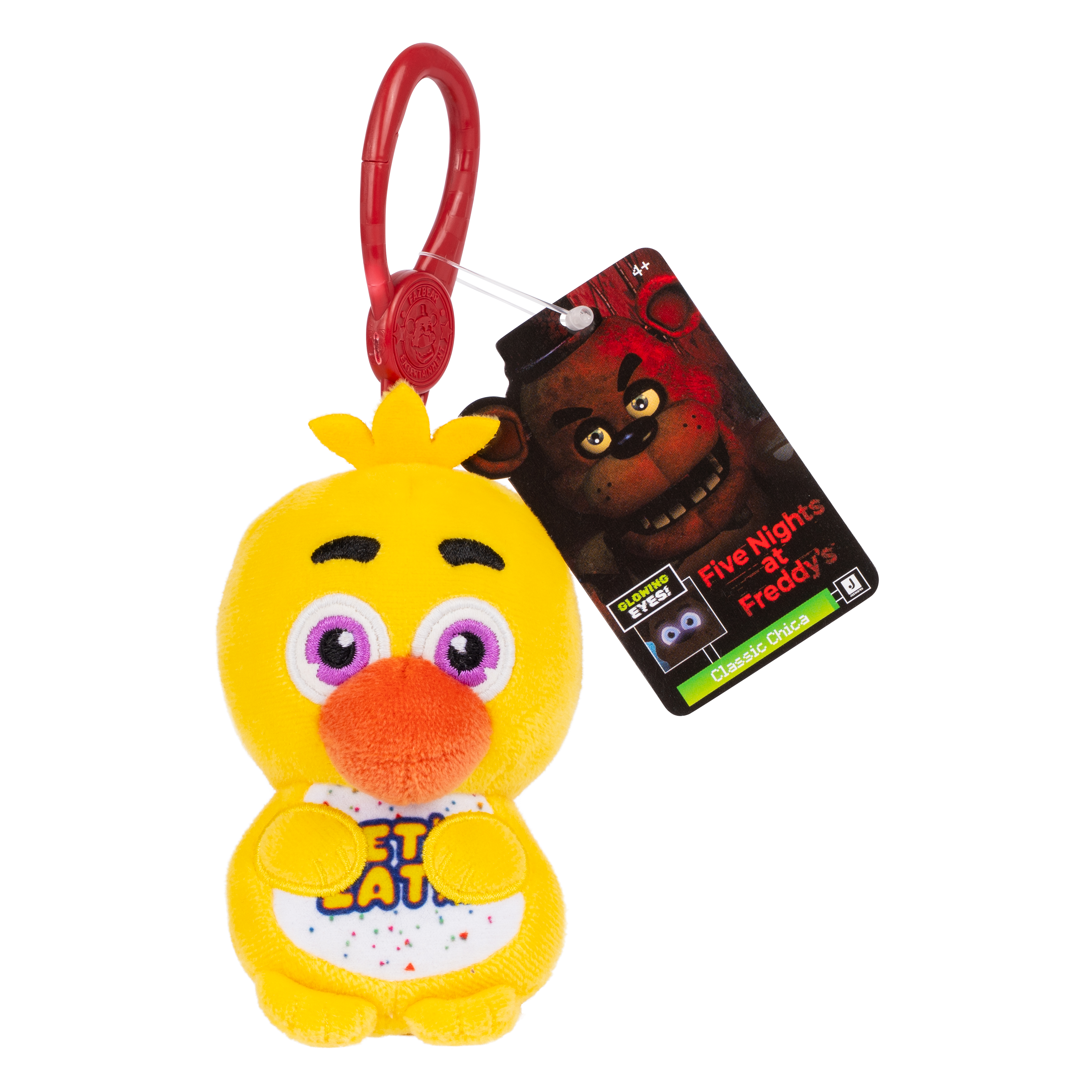 Jazwares Five Nights at Freddys Classic Chica 4-in Clip-On Plush