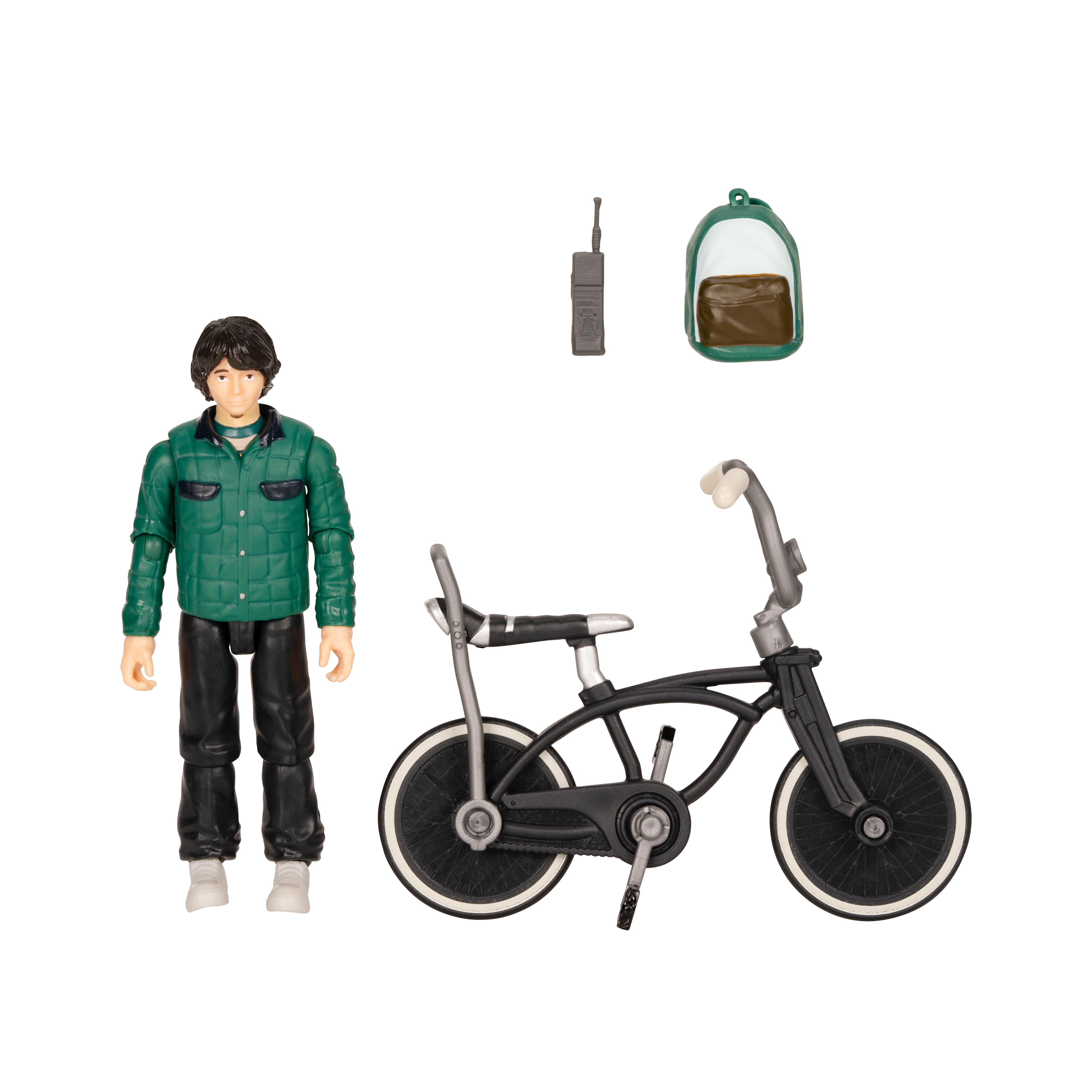 Jazwares Stranger Things Mike Wheeler with Bicycle 4-in Action Figure
