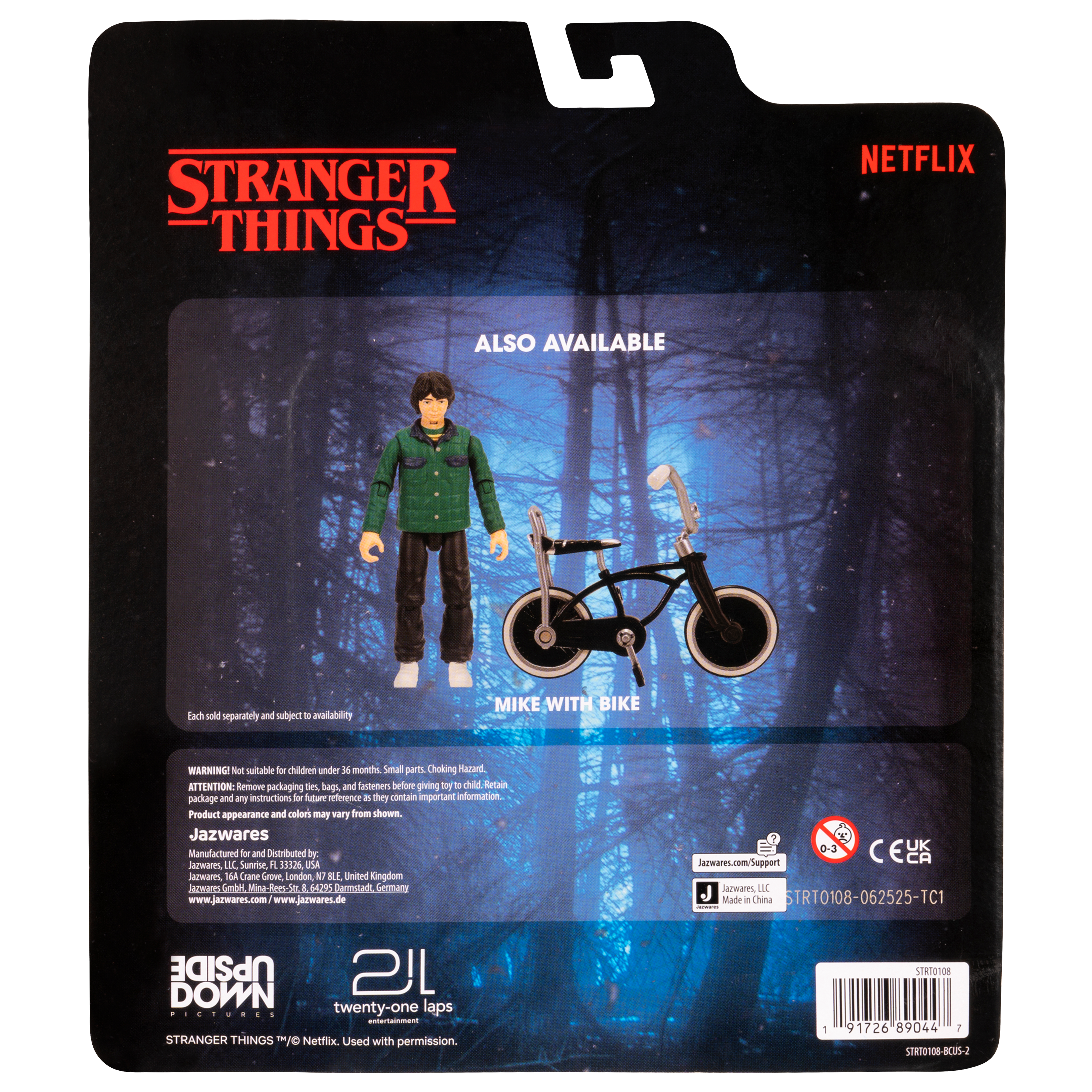 Jazwares Stranger Things Will Byers with Bicycle 4-in Action Figure