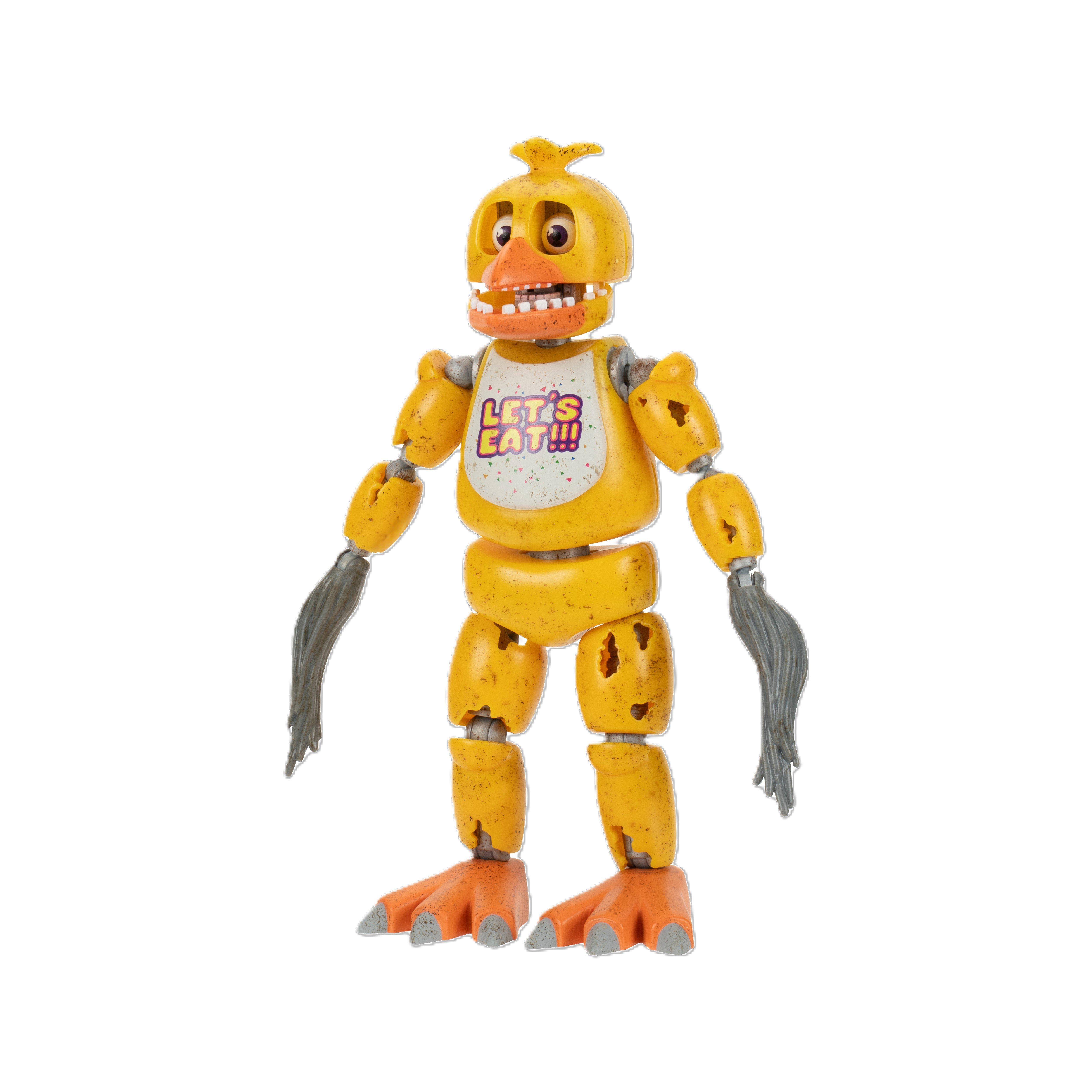 Jazwares Five Nights at Freddy's Endo-1 Classic Chica and Withered Chica Endoskeleton 6-in Glow-in-the-Dark Action Figure Set