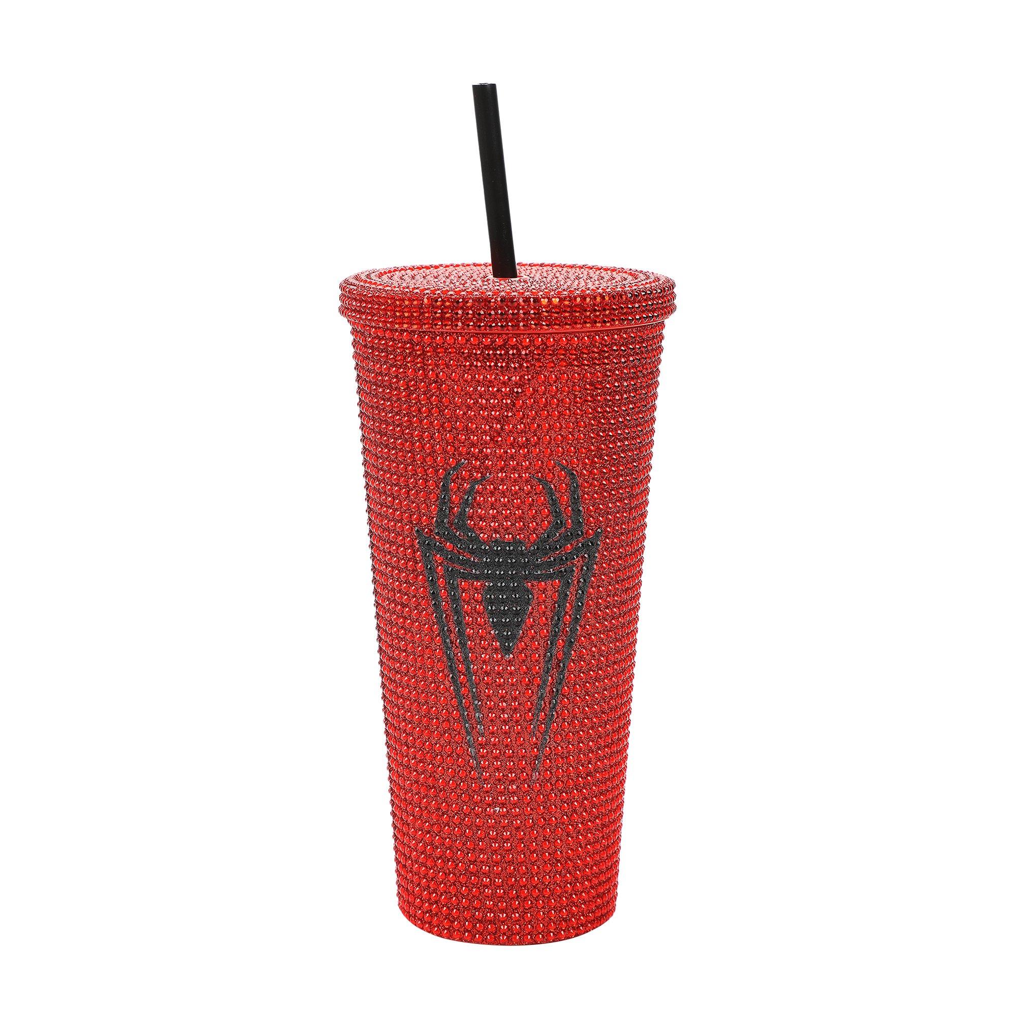 Marvel Spider-Man Big Face 24oz Rhinestone Cup