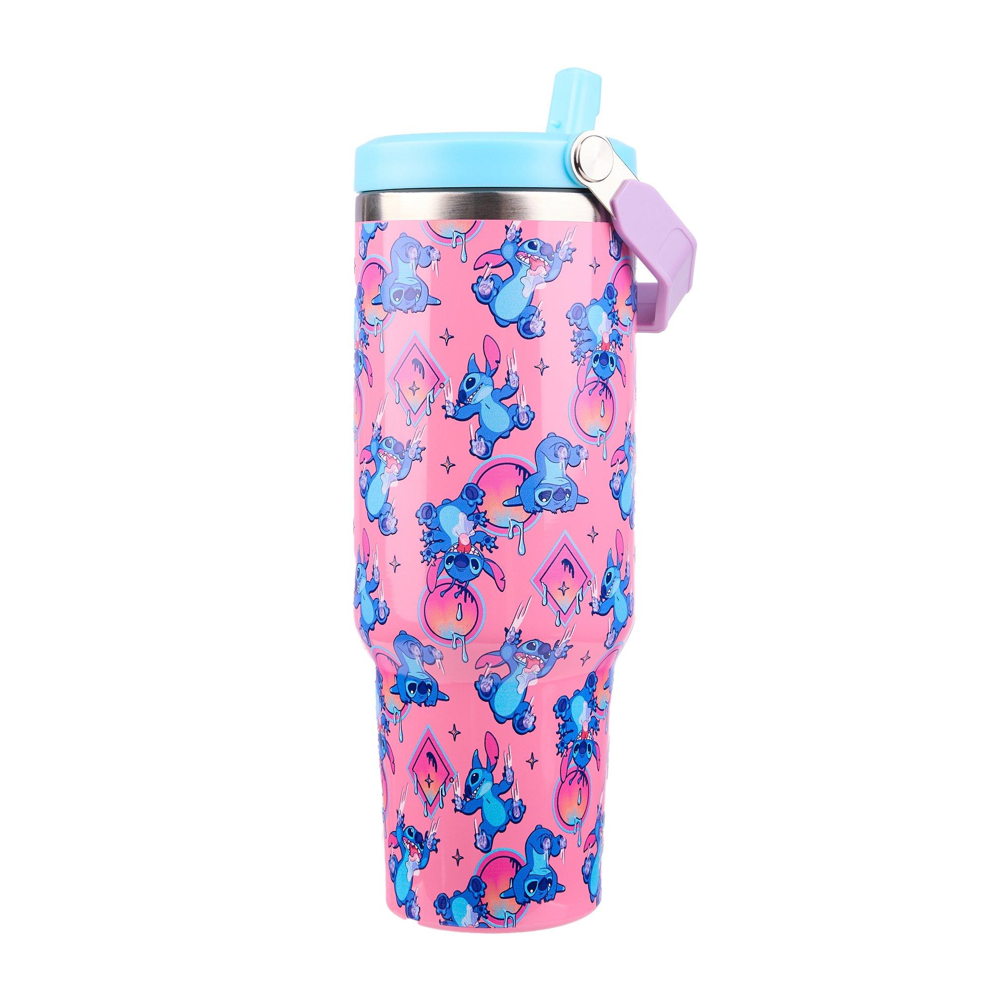 Lilo and Stitch 40 oz Stainless Steel Tumbler with Grip Handle