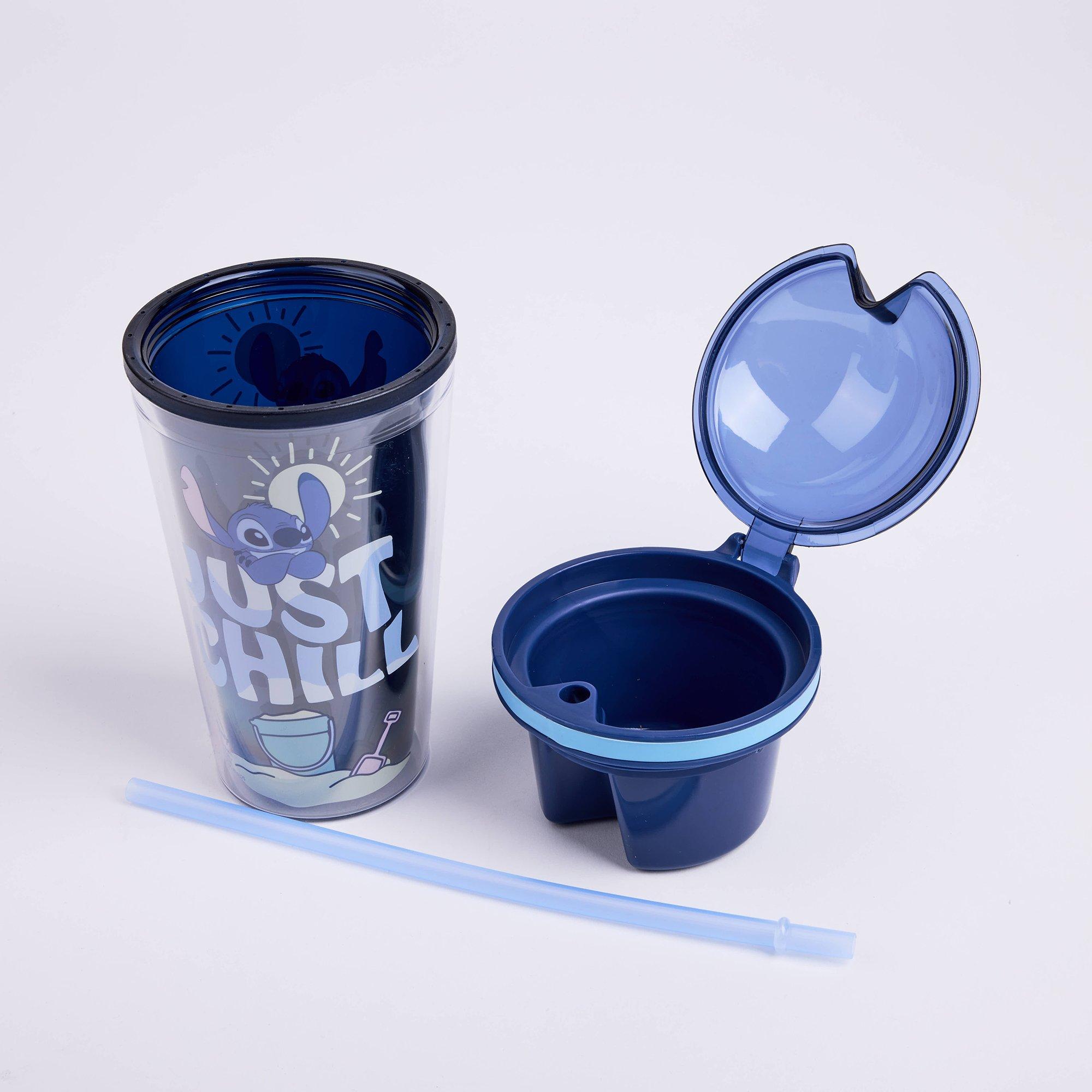 Lilo and Stitch 16 oz Acrylic Tumbler with Snack Topper