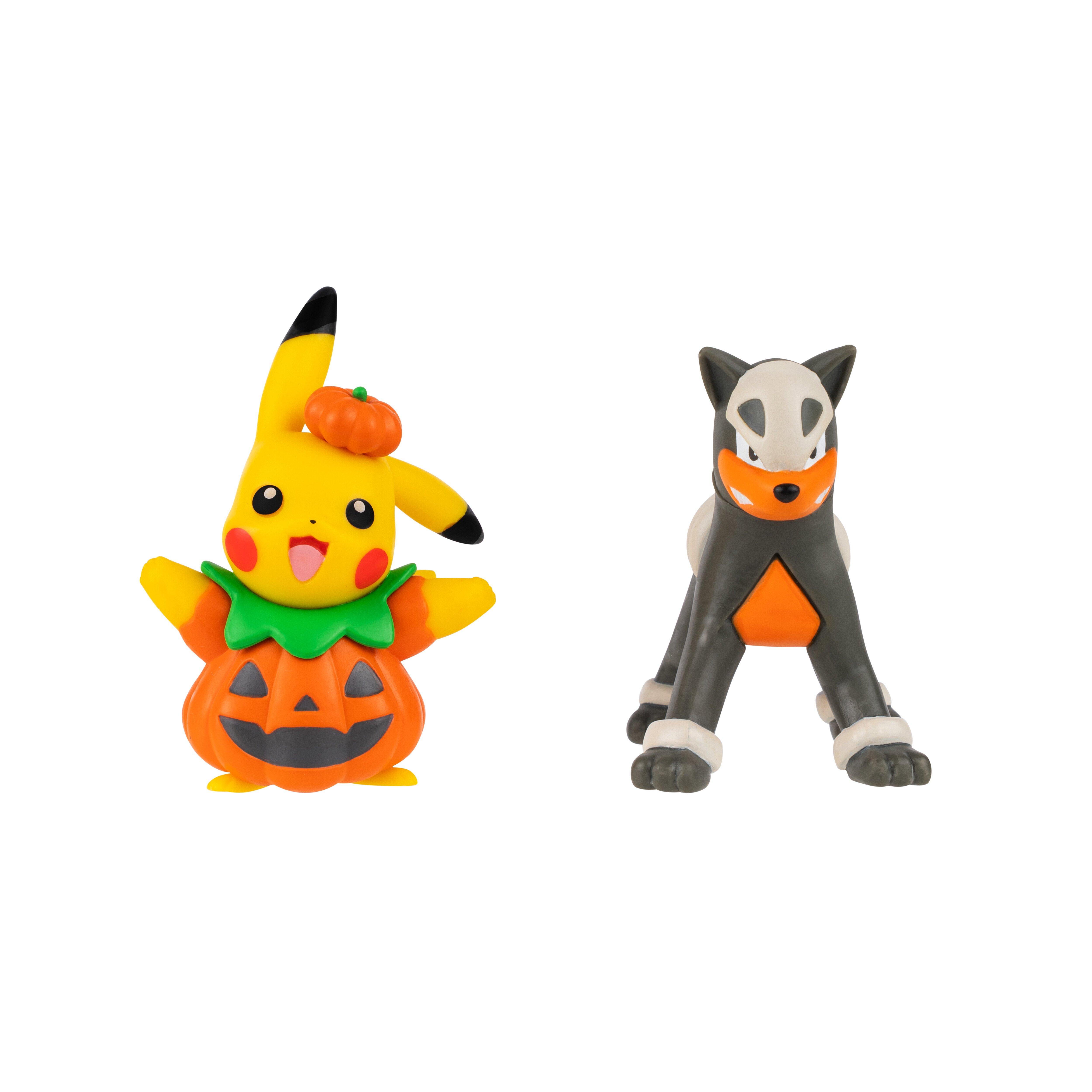 Pokemon Halloween Pikachu and Houndour Battle Figure - 2-Pack