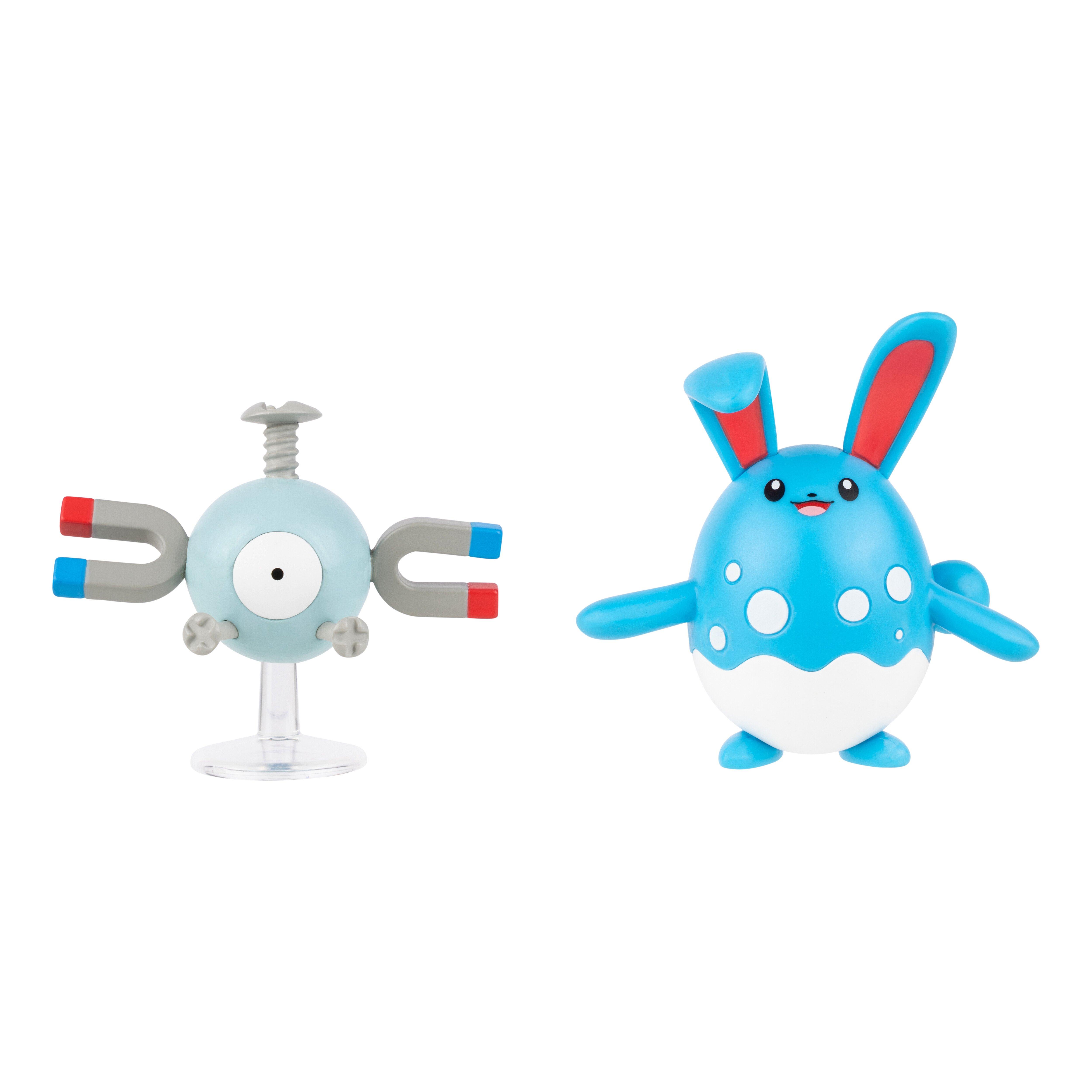 Jazwares Pokemon Magnemite and Azumarill Battle Figure Set - 2