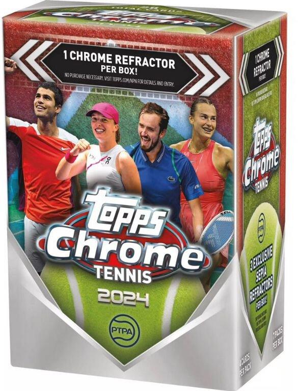 2024 Topps ty Tennis 未開封ボックス auto 2024 Topps Chrome Tennis Hobby Box