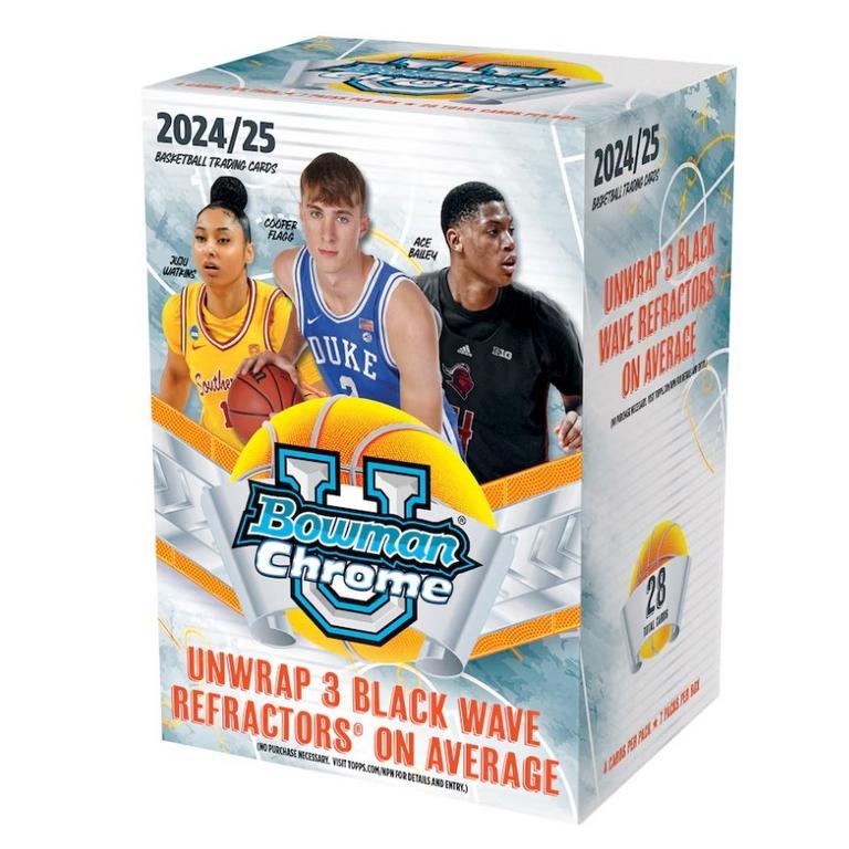 2024-25 Topps NCAA Bowman University Chrome Basketball Value Box