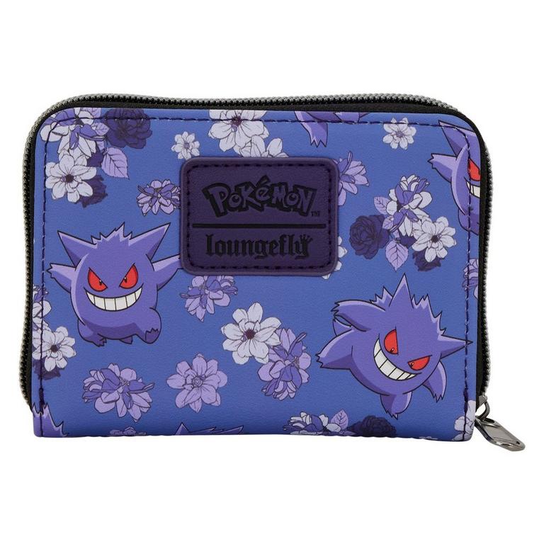 Loungefly Pokemon Gengar Floral Zip Around Wallet GameStop Exclusive