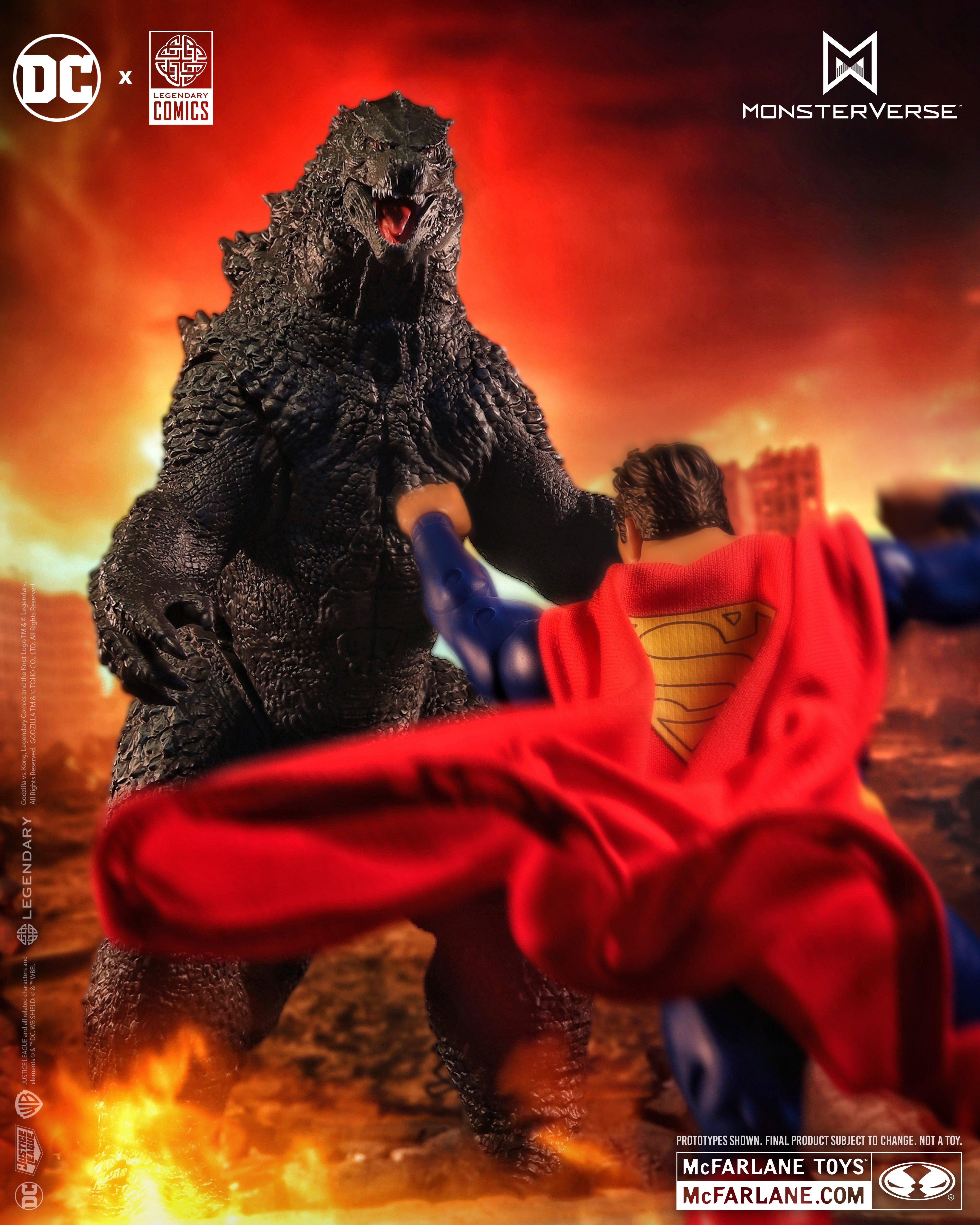McFarlane Toys DC Monsterverse Superman vs Godzilla Superman 7-in Action Figure 2-Pack