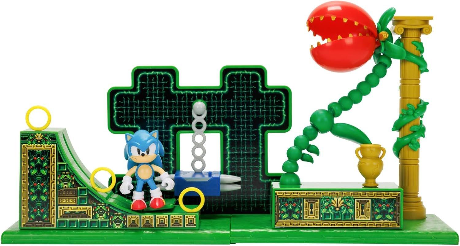 Sonic the Hedgehog Stardust Speedway Zone Playset with 2.5-in Sonic Figure