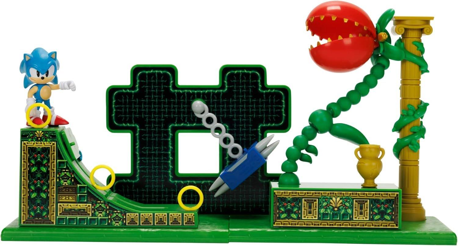 Jakks Pacific Sonic the Hedgehog Stardust Speedway Zone Playset with 2.5-in Sonic Figure