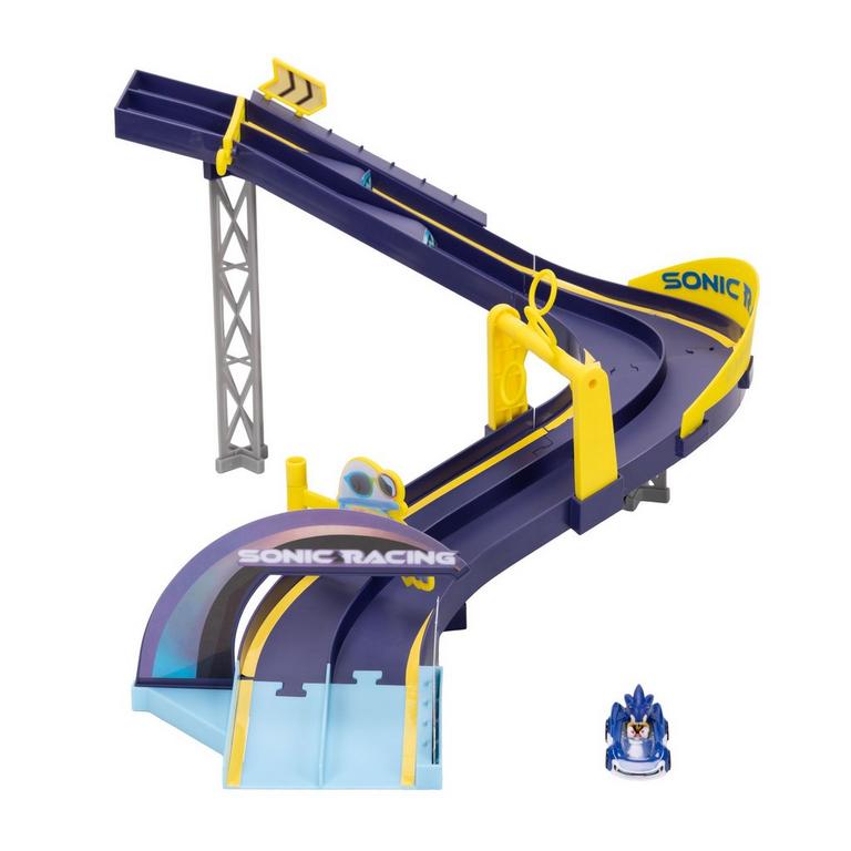 Jakks Pacific Sonic the Hedgehog Sonic E-Stadium 7.2-in Track Set with Die Cast Vehicle