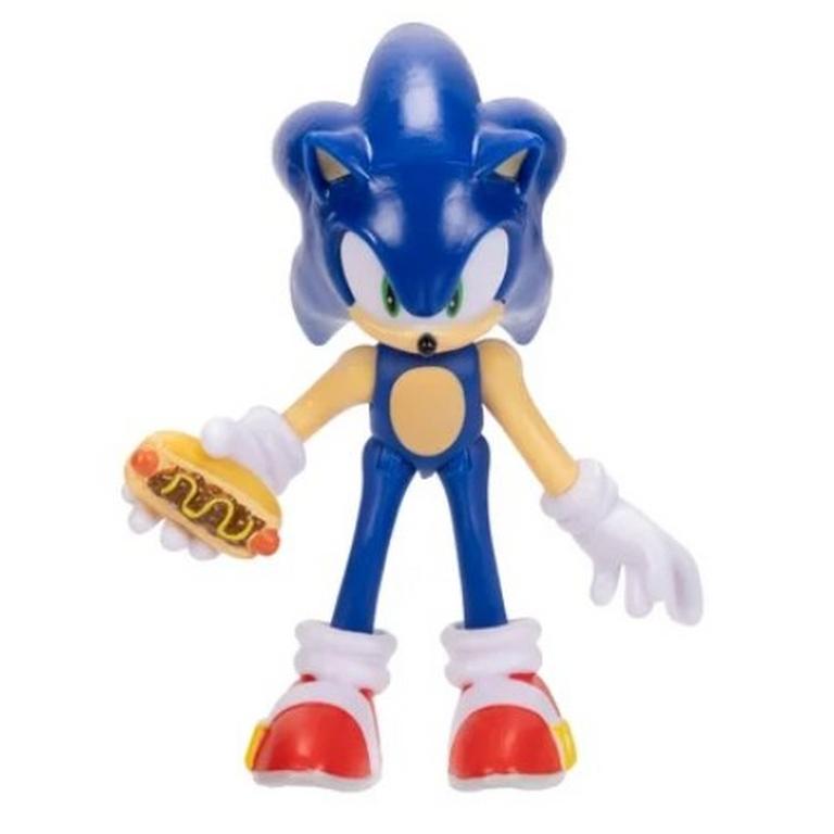 Jakks Pacific Sonic the Hedgehog 35th Anniversary Sonic with Chili Dog 2.5-in Action Figure Set