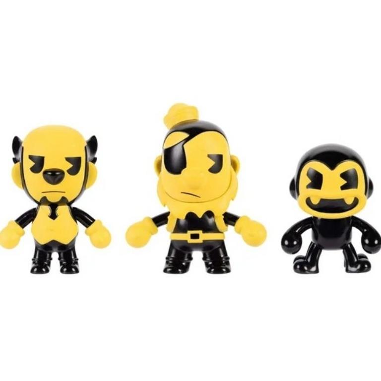 Jakks Pacific Bendy and the Ink Machine Bendy 2.5-in Action Figure 3-Pack