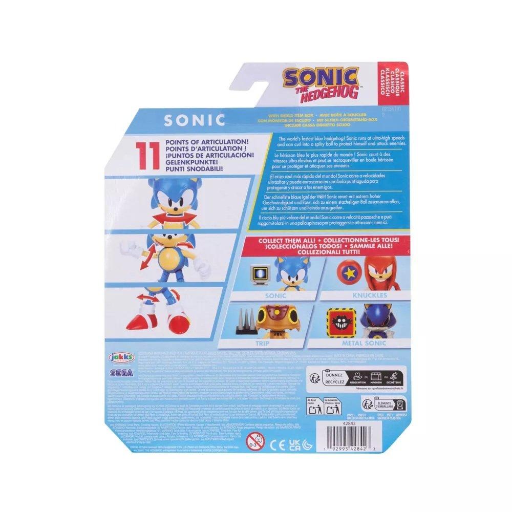 Jakks Pacific Sonic the Hedgehog 4-in Action Figure with Shield Up Accessory