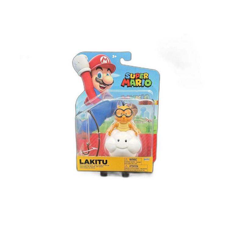 Jakks Pacific Super Mario Lakitu 4-in Action Figure with Fishing