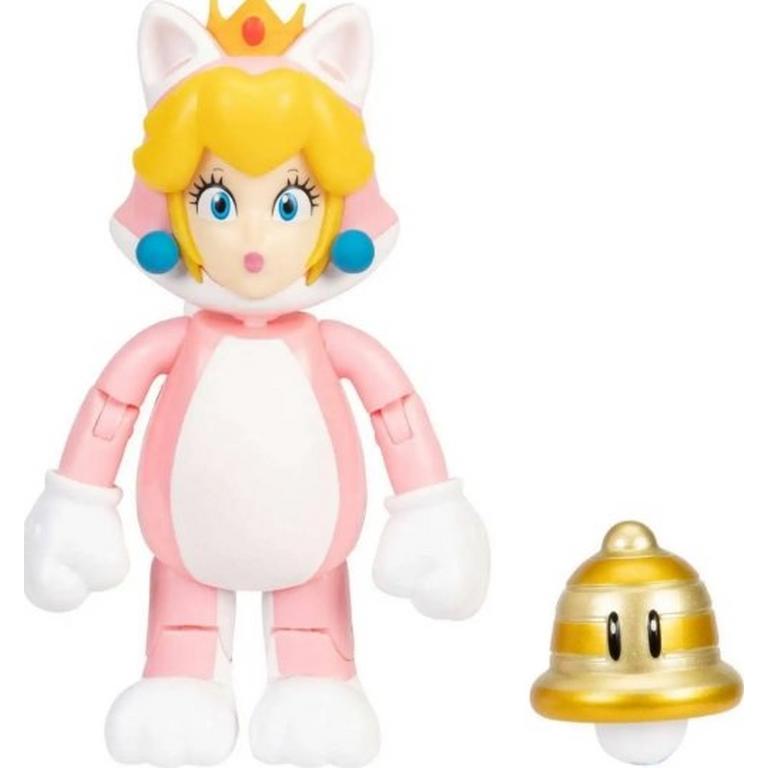 Jakks Pacific Super Mario Cat Peach with Super Bell 4-in Action Figure Set