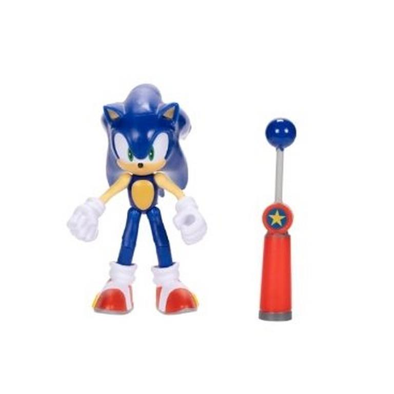 Jakks Pacific Sonic the Hedgehog Sonic with Blue Checkpoint 4-in Action Figure