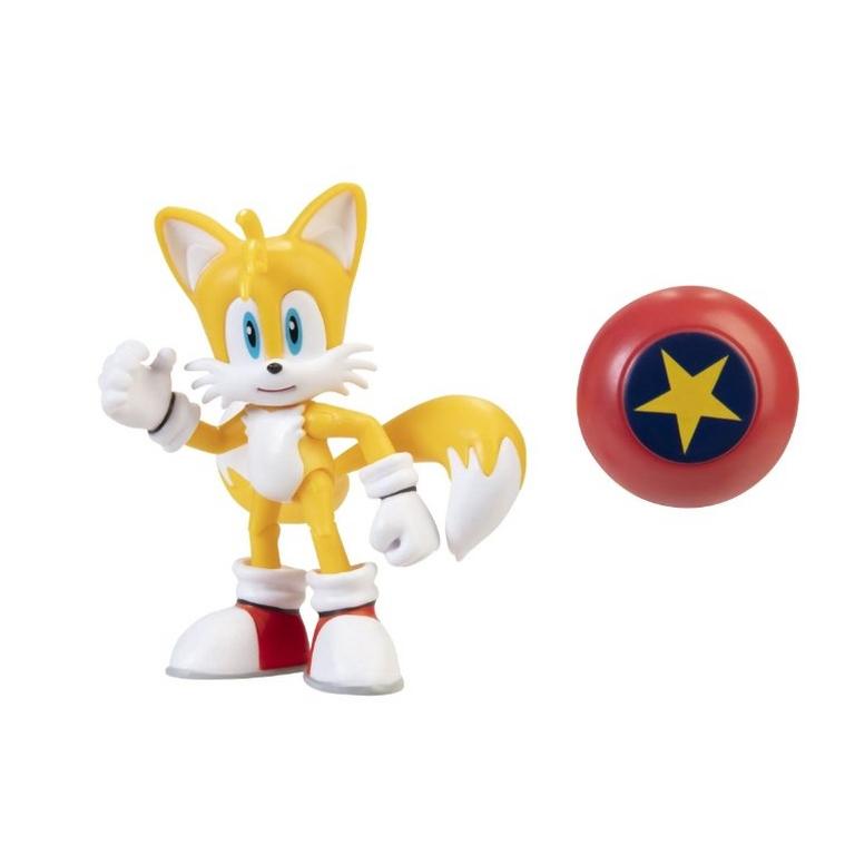 Jakks Pacific Sonic the Hedgehog Tails with Star Spring 4-in Action Figure Set
