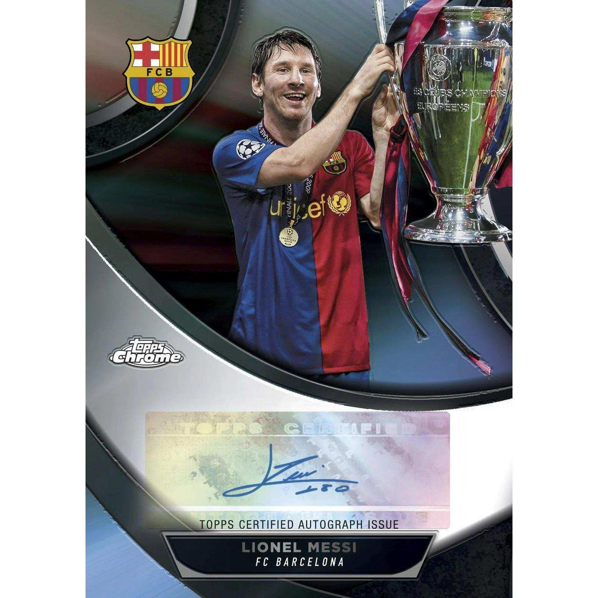 2023-24 Topps UEFA Club Competitions Chrome Soccer Hobby Box