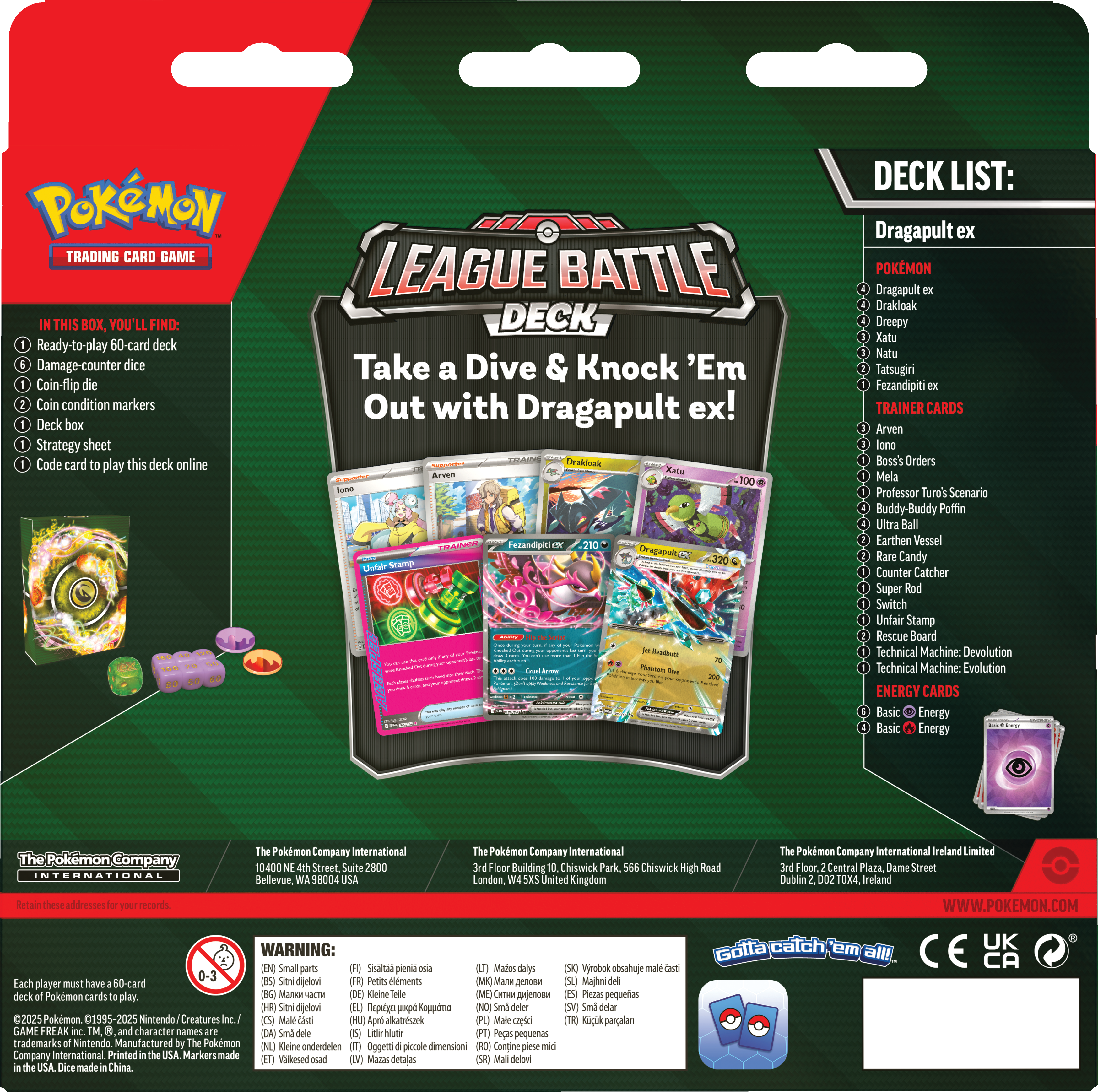 Pokemon Trading Card Game: Dragapult ex League Battle Deck