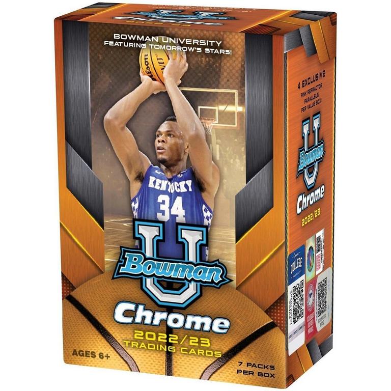 2022-23 Topps NCAA Bowman University Chrome Basketball Blaster Box