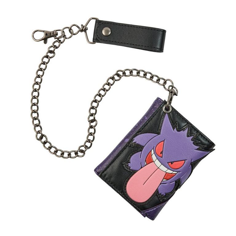 Pokemon Gengar Trifold Chain Wallet