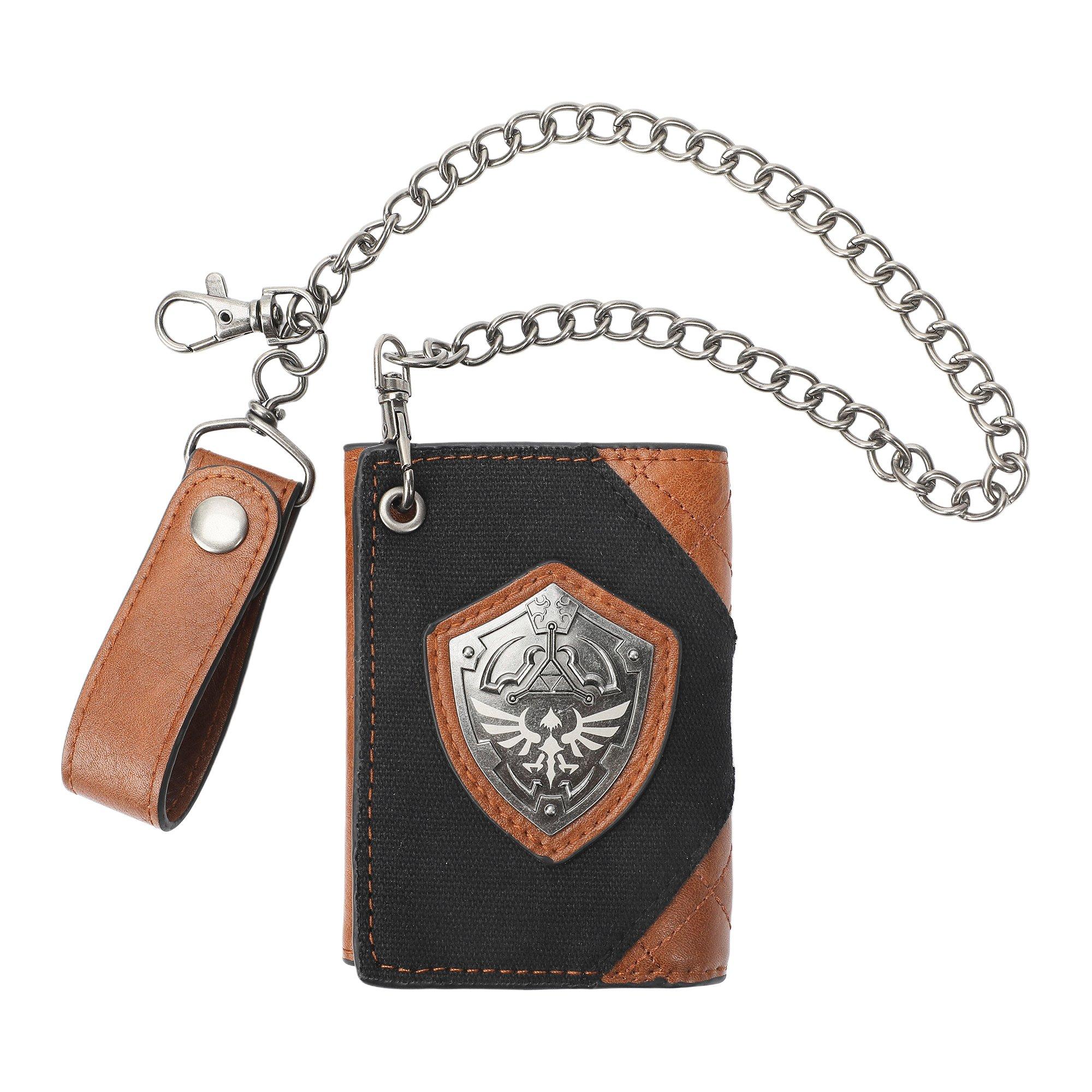 The Legend of Zelda Hylian Shield Chain Trifold Wallet | GameStop