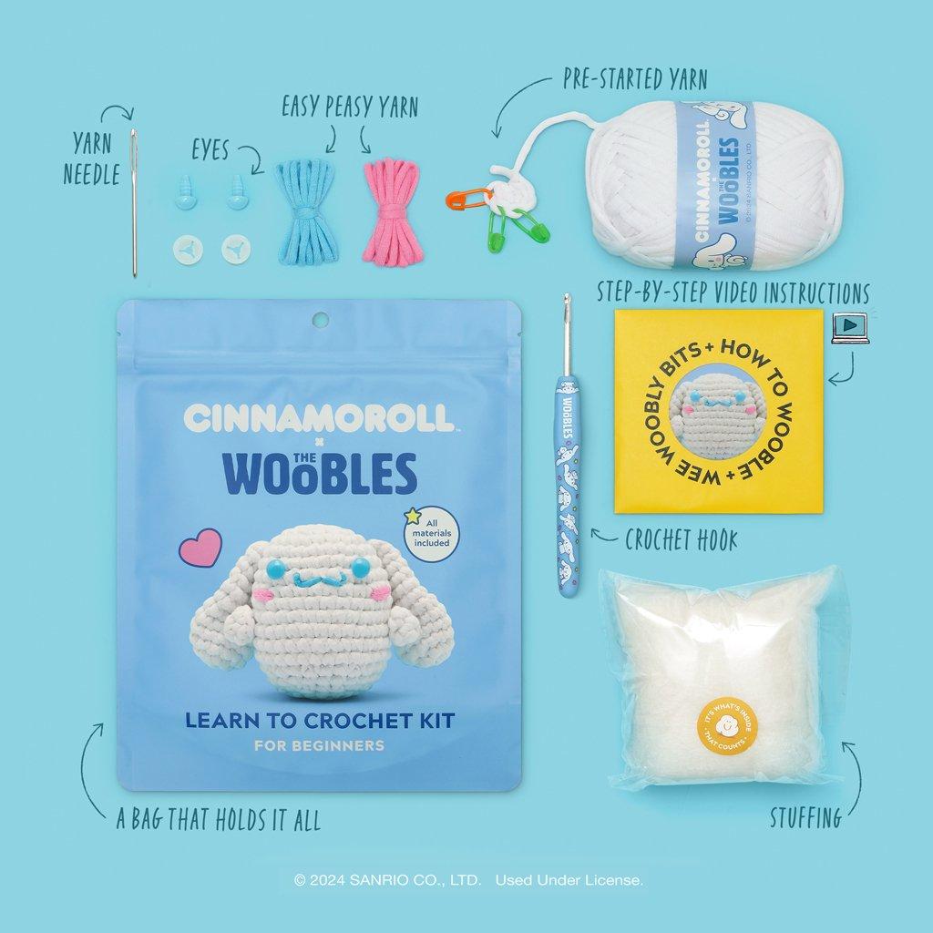 The Woobles Cinnamoroll Beginner Crochet Kit