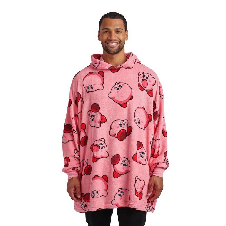 Kirby Fuzzy Oversized Blanket Hoodie GameStop Exclusive - One Size