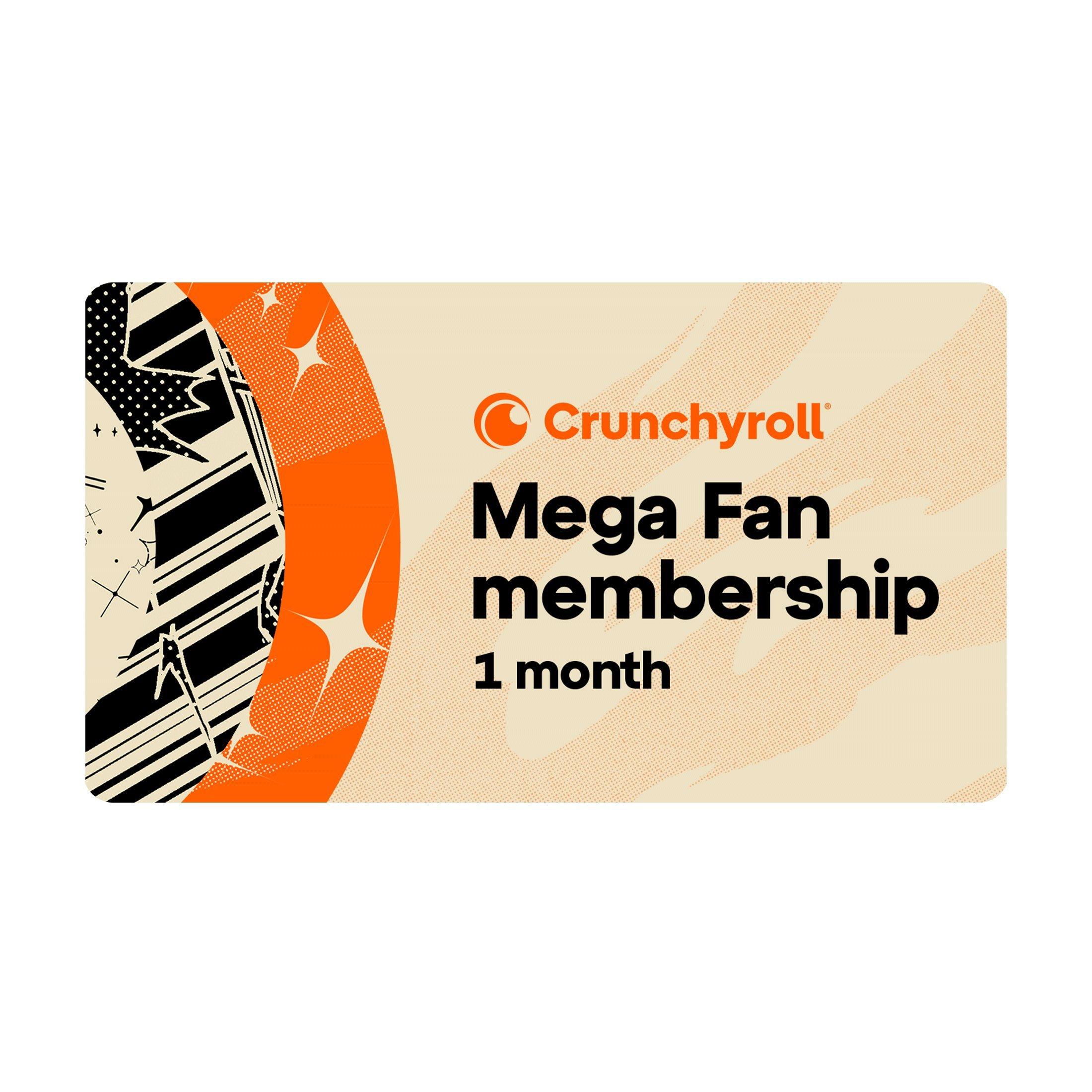 Crunchyroll Mega Fan Subscription - 1 Month