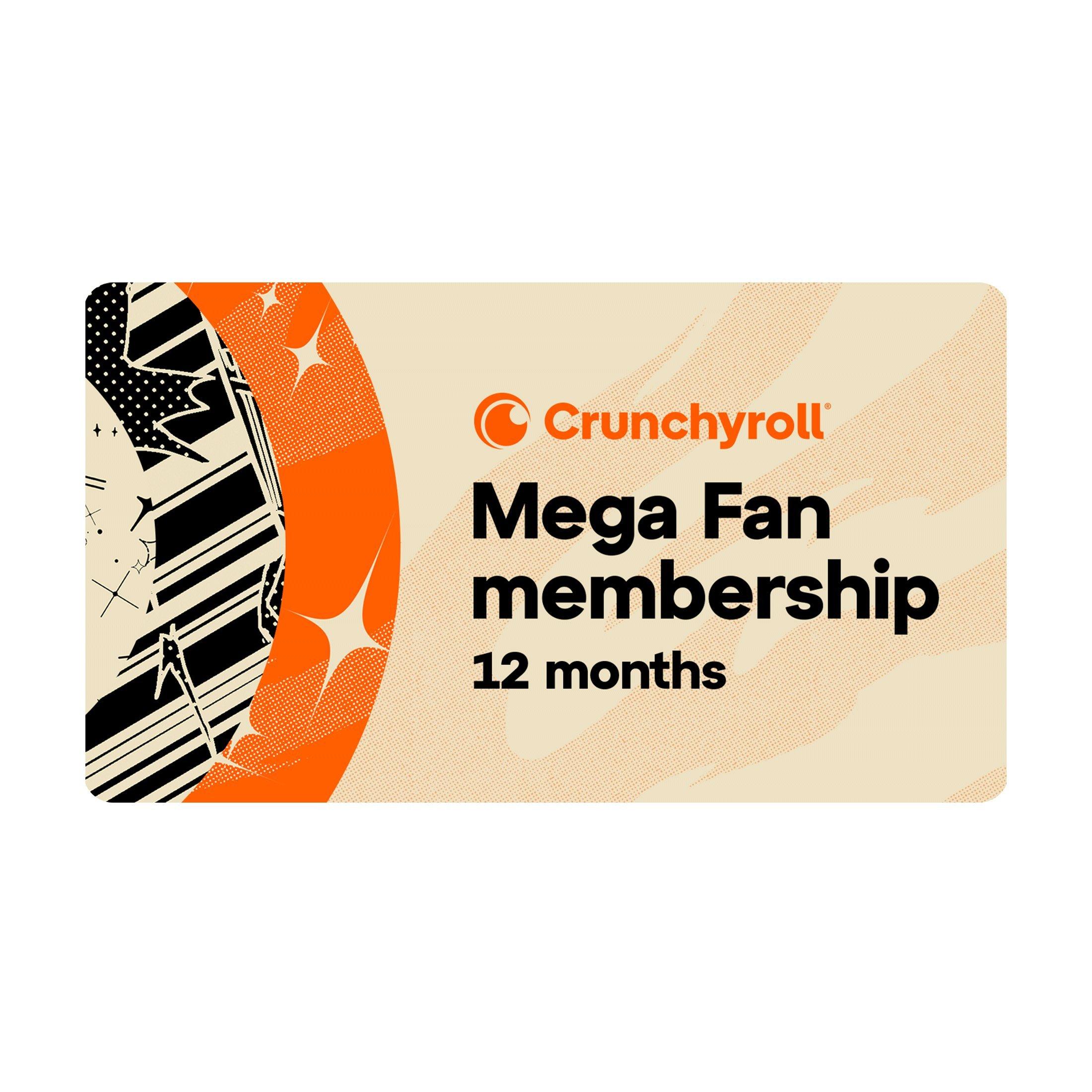 Crunchyroll Mega Fan Subscription - 12 Month