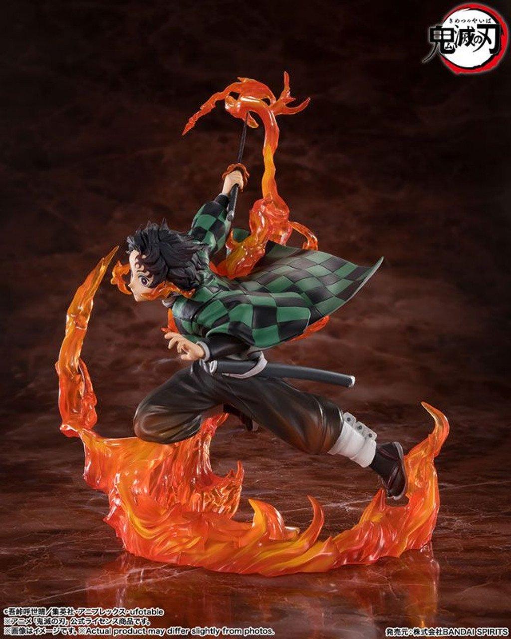 Bandai Demon Slayer: Kimetsu no Yaiba Tamashii Nations FiguartsZero Tanjiro Kamado (Kyojuro Rengoku's Sword Guard ver.) 7.07-in Figure