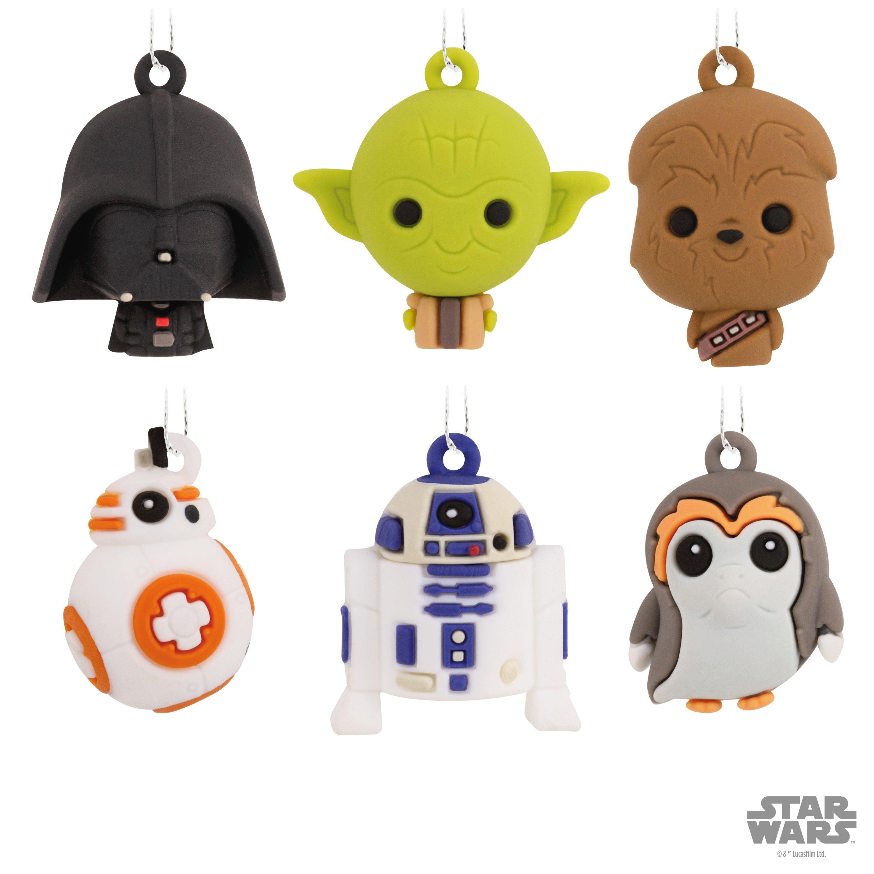 Hallmark Star Wars PVC Figural Mini Ornament Set