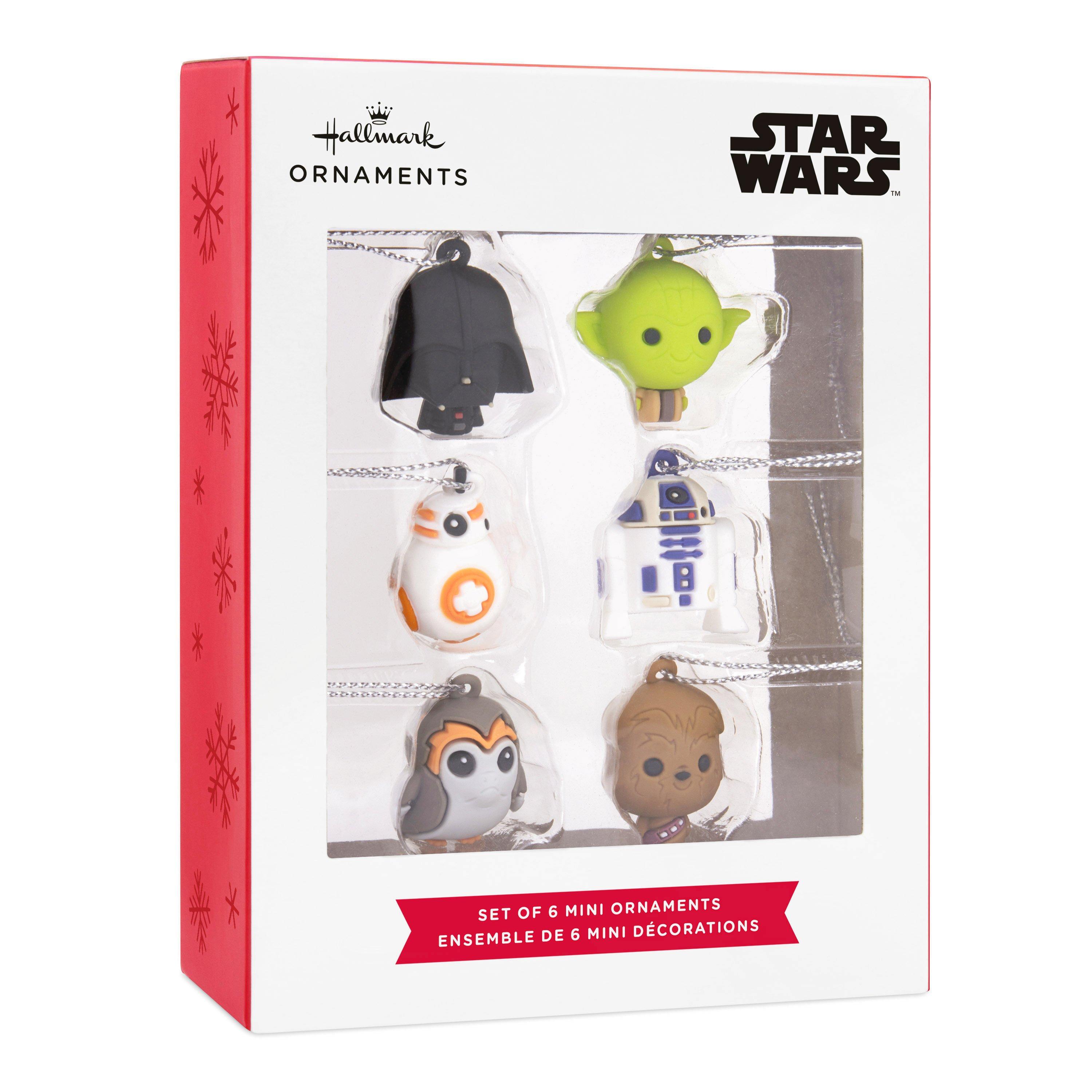 Hallmark Star Wars PVC Figural Mini Ornament Set